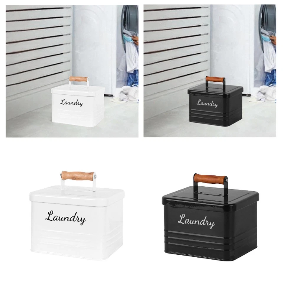 Laundry  Container Iron Storage Box Multifunction Large Capacity Dustproof - Image 1 of 1
