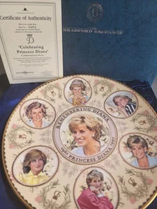 Princess Diana Bradford Exchange Plate No 0482 Celebrating Princess Diana - Picture 1 of 9