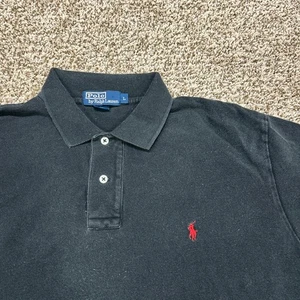 Polo Ralph Lauren Poloshirt Herren Large Schwarz Kurzarm Pony - Bild 1 von 7
