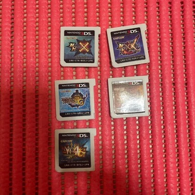 set of 5 Nintendo 3DS Monster Hunter 3G  Japanese Action Games CAPCOM e161 - Image 1 of 2
