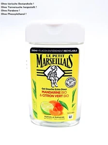 Duschgel Zitrone und Mandarine Zitrus Duft Duschcreme 250ml Le Petit Marseillais - Bild 1 von 2