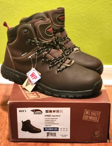 Bota de trabajo Avenger Flight para hombre talla 14M punta de aluminio A7420 cuero impermeable - Imagen 1 de 6