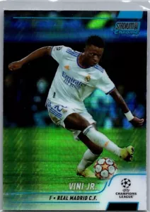 2021-22 Topps Stadium Club Chrome UCL Prism Refractor #33 Vini Jr. Real Madrid - Picture 1 of 2