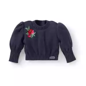 American Girl Janie and Jack Midnight Rose Puff Sleeve Top Sweater for 18" dolls - Picture 1 of 1