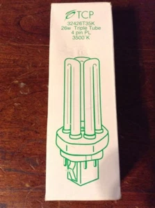 TCP 32426T35K 26 Watt 3U Triple Tube PL CFL Lampe - Farbe Naturweiß - GX24Q - Bild 1 von 8