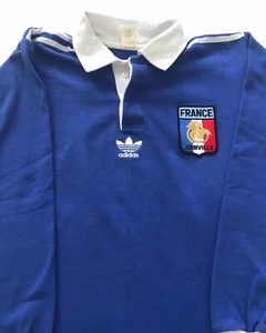 Maglia Rugby Adidas Match Worn France - Foto 1 di 2