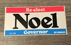 Re-Elect Phil Noel For Governor (D) Rhode Island Political Bumper Sticker Pb15