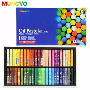 Mungyo 48 Large Soft Oil Pastels – Artists Quality Vibrant Colour Sticks Set - Picture 1 of 7