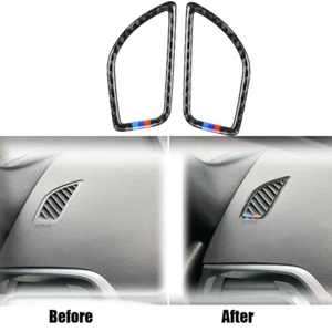 Car Interior Air Outlet Trim M Stripe Carbon Fiber for 12-16 BMW 1Series F20 F21 - Picture 1 of 8