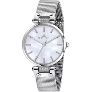 Women's Watch Morellato Steel Nacre And Crystals Watch Strap Jersey Milano