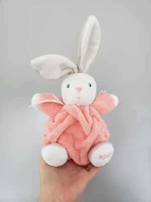 Kaloo Peach Eco Friendly Puff Chubby Bunny Rabbit Hug Soft Baby Toy - Image 1 of 4