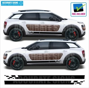 Strisce Laterali per Citroen C4 Cactus Adesivi Decalcomanie Grafica Vinile - Foto 1 di 4