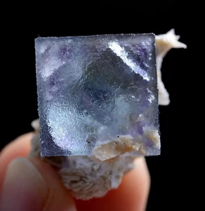 15g Natural Phantom Window Purple Fluorite Calcite Mineral Specimen/Yaogangxian - Picture 1 of 7