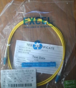 Excel OS1 2M LC-LC Câble Patch Duplex 9/125 Fibre - Photo 1/1