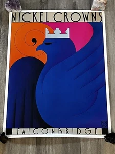 Theo Dimson Art Deco Falconbridge Strategic Metals Poster Signed “NICKEL CROWNS” - Picture 1 of 6