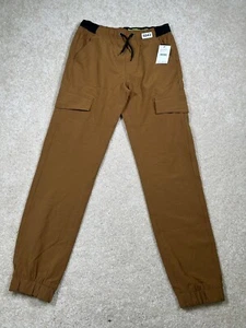 Buffalo David Britton Zoltan Jogger Straight Fit Cargo Boys L (14-16) Brown New - Picture 1 of 10