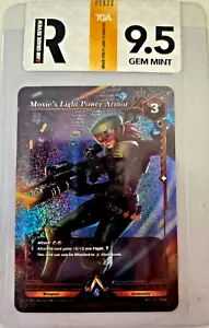 Alpha Clash Low Population (Pop 17) Gold Foil Sample - Moxie's Light Power Armor - Picture 1 of 2