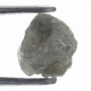 0.82 CT Raw Uncut Loose Gemstone, Real Natural Rough Diamond,Silver Gray Diamond - Picture 1 of 6