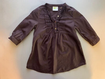 Crazy 8 Girl’s Brown Ruffle Tunic Top 3/4 Length Sleeve, Size S (5/6) - Image 1 of 4