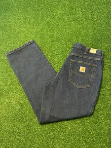 Carhartt 30x28 Denim Relaxed Fit Work Jeans 381-83 - (NEW WITH TAGS) - Picture 1 of 9