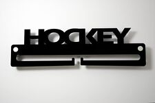 Medal Display Hanger Holder HOCKEY Black Acrylic with fixings & FREE POST