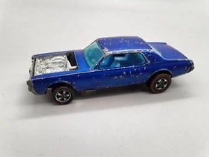 VINTAGE HOT WHEELS REDLINE "CUSTOM COUGAR"1967 BLUE ON BLUE - Picture 1 of 6
