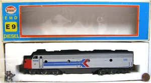 Model Power HO Model RR Diesel Loco Amtrak EMD E9 120 Makes Clicking Noise IIM - Picture 1 of 6