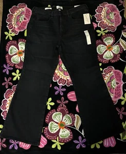 Universal Thread Women's High-Rise Flare Jeans FREE SHIPPING Black 14 S 34x30” - Picture 1 of 8