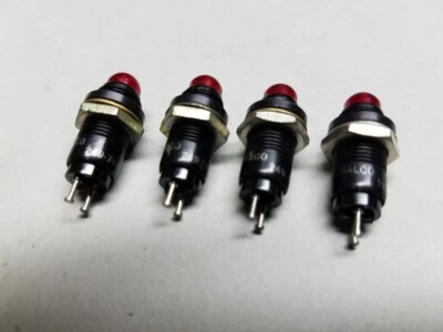 4 pcs Dialco Panel mount red led PN 249-7872 28vdc 20ma - Image 1 of 4