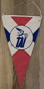 1960s TAI FRENCH AIRLINES PENNANT FLAG DESKTOP AIR FRANCE - Picture 1 of 1
