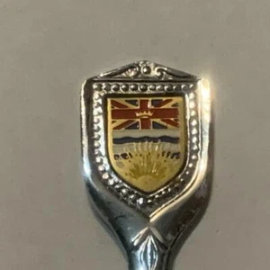 British Columbia Flag Crest Collectable Souvenir Spoon DO - Imagen 1 de 4