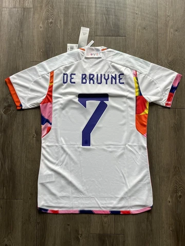 ADIDAS BELGIUM WORLD CUP 2022 Large AWAY SHIRT DE BRUYNE #7 HK5034 Tomorrowland Cover
