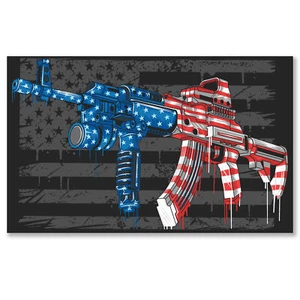 US Flag American USA AR-15 Sticker Decal - Picture 1 of 3