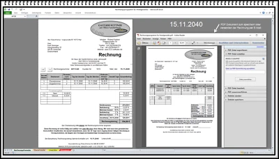 Rechnungen erstellen Hotelfach Hotel Fehrienwohnung FeWo Rechnungssoftware Excel - Bild 1 von 4