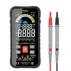 HABOTEST HT116 Multímetro Inteligente Digital 10000 Cuenta AC/DC Ohmímetro Amp RMS - Imagen 1 de 14