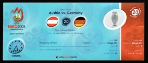 TICKET EURO 2008 Austria - Germany 16.6. Wien / Vienna #20 Group Stage - Picture 1 of 1
