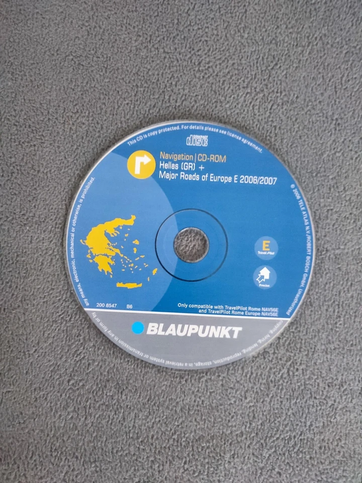 Blaupunkt Navigation CD GRIECHENLAND 2006/2007 TravelPilot E RNS 300 BNS 5.0 EX - Bild 1 von 1