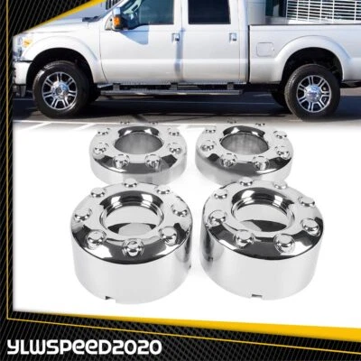 Juego de 4 tapacubos centrales de rueda plateados abiertos dobles 4x4 aptos para Ford F-350 2005-16 Foto 1 de 4