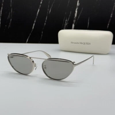 NUEVAS GAFAS DE SOL AM0424S 004 ALEXANDER MCQUEEN PLATEADAS PARA MUJER Foto 1 de 4