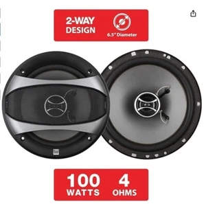 Par de altavoces de audio para automóvil de puerta de 6,5 pulgadas de 2 vías D65SP dobles con 100 vatios - Imagen 1 de 6