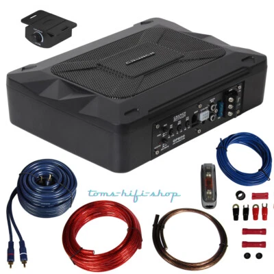 Crunch Untersitz-Aktiv-Subwoofer 200 Watt + Kabelset Aktiv Auto Verstärker GP600 - Bild 1 von 4