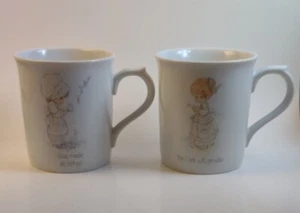 1985 Tazas Precious Moments Enesco El Señor proveerá y Dios hizo todas las cosas - Imagen 1 de 9
