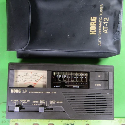 KORG Accordeur Chromatique Automatique AT-12 TESTÉ=BON4 Piles AAJAPONNICE!!! - Photo 1/4