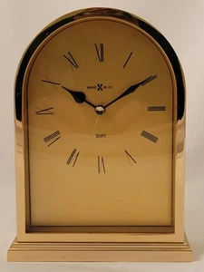 Howard Miller Classic Brass & Gold Tone Arch Design Mantel Clock - Picture 1 of 16