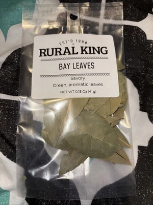 Rural King Dried Bay Leaves | Ceylon Organic Premium Whole leaf | Natural Spice - Image 1 of 4