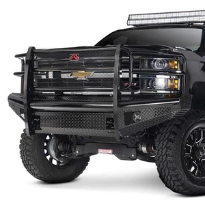 For Chevy Silverado 2500 HD 11-14 Bumper Black Steel Full Width Black Powder - Picture 1 of 6