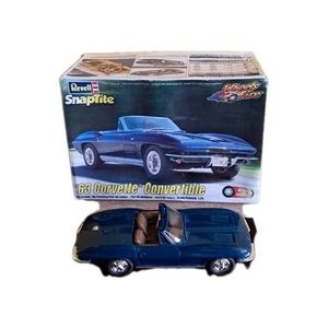 Revell Snaptile Wheels On Fire 63 Corvette Convertible Model Kit Used Good... - Picture 1 of 14