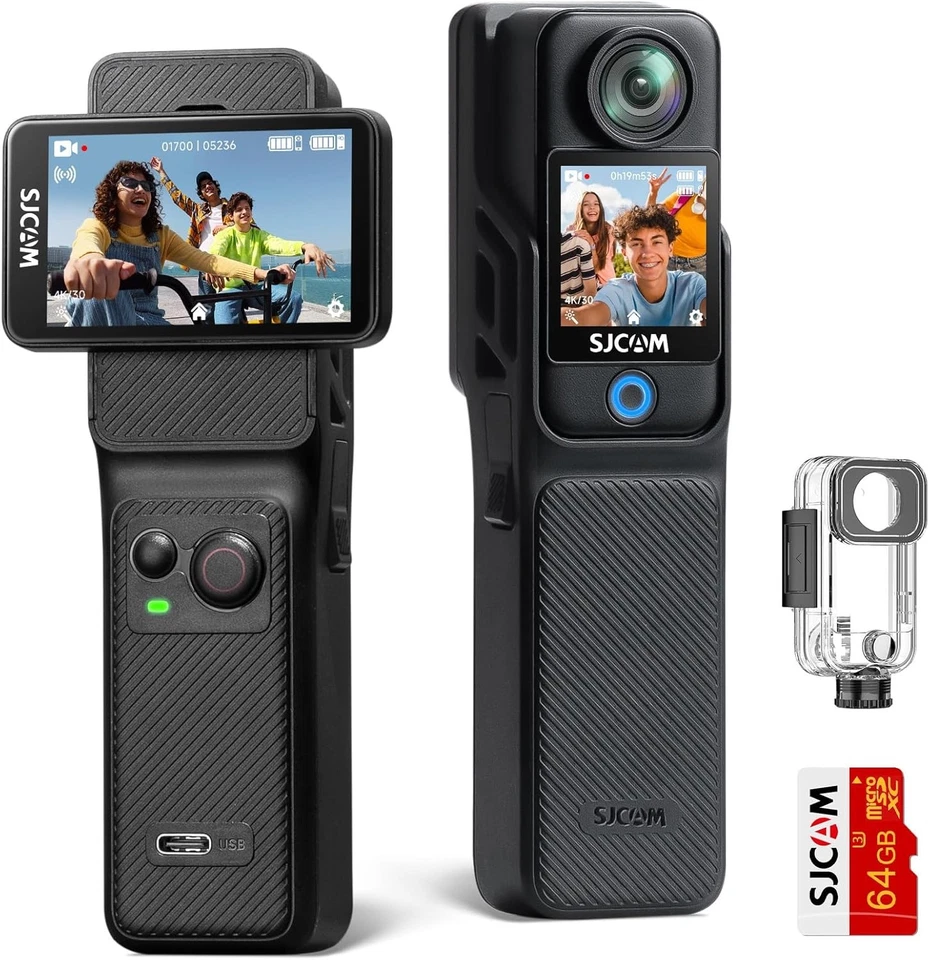 C400 Standard Combo 4K Pocket handheld Camera 6-Axis Stabilization Action Camera - Image 1 of 4