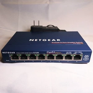 Netgear ProSafe GS108 v3 Plus 8-Port Gigabit Network Switch With Power Supply - Picture 1 of 9