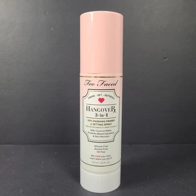 Восполняющий праймер и установочный спрей Too Faced Hangover 3 в 1 4,0 жидк. унций/120 мл - Изображение 1 из 2